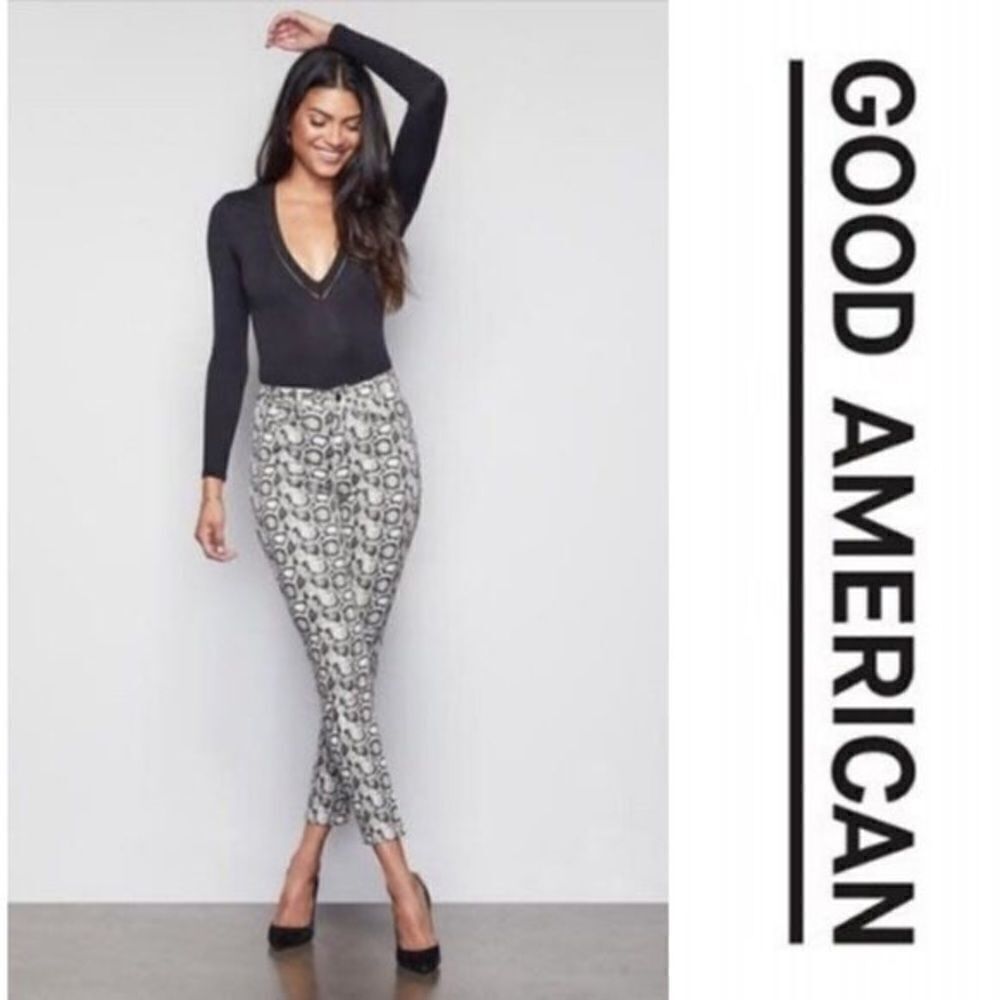 Good American Good Legs Snake High Waist Jeans